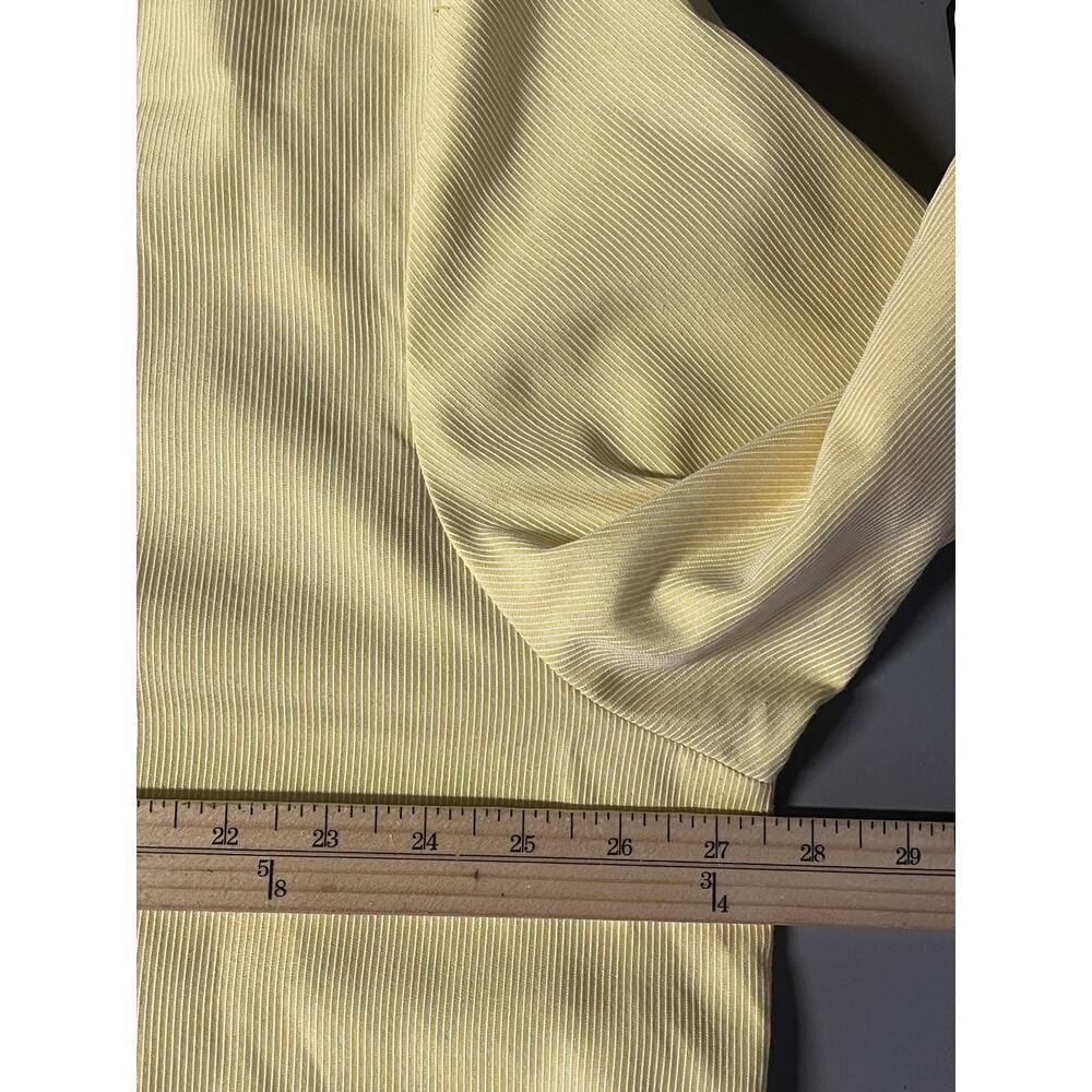 Disney Worldwide Services Shirt Mens 2XL Yellow White Cast Member Long Sleeve - Picture 5 of 7